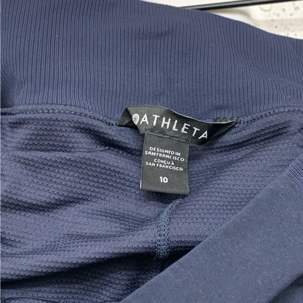 Athleta Athletic Navy Blue Lined Skirt 10 - Picture 4 of 5